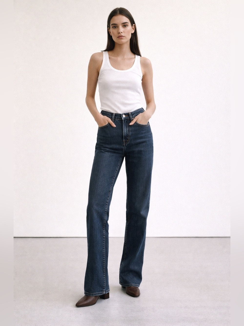 DKNY Soho Straight Leg Jeans 6R Quiet Luxury Retro Revival 90s Minimalist
